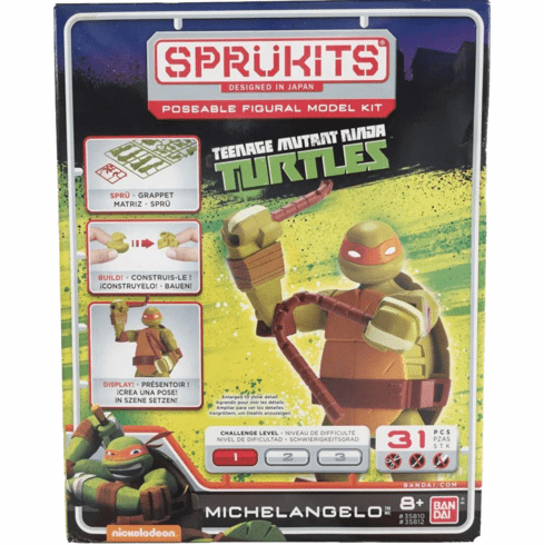 Bandai Sprukits Teenage Mutant Ninja Turtles Michelangelo Model Kit