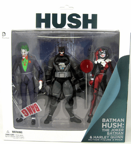 Batman Hush Joker, Batman, Harley Quinn 3-Pack Set