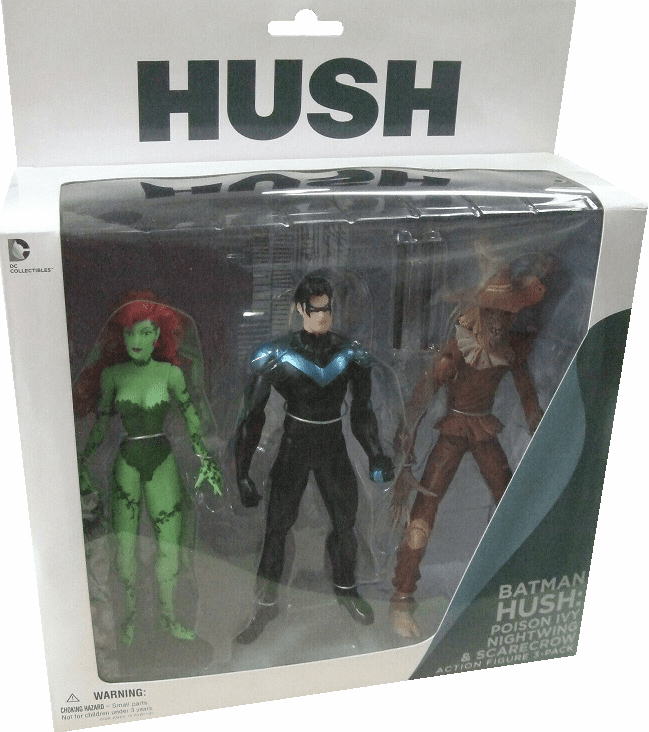 Batman Hush Poison Ivy, Nightwing, Scarecrow 3-Pack Set