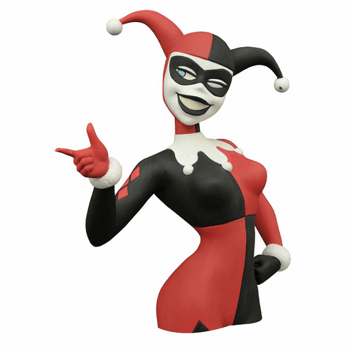 Batman The Animated Series Harley Quinn Bust Coin Bank