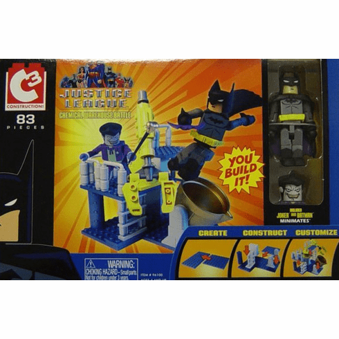 C3 Construction Justice League Chemical Warehouse Battle Set
