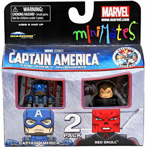 Captain America First Avenger Captain America & Red Skull Minimates