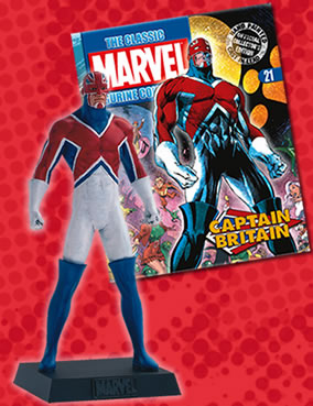 Classic Marvel Figurine Collection Magazine Captain Britain #21