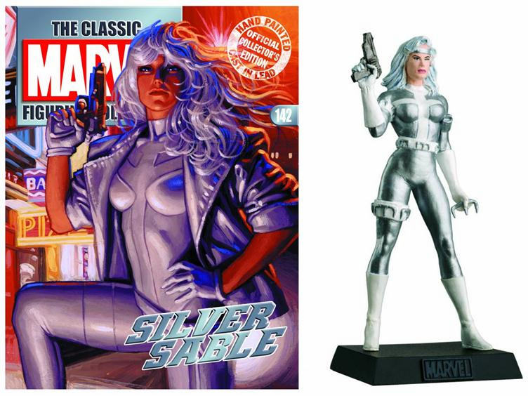 Classic Marvel Figurine Collection Magazine Silver Sable #142
