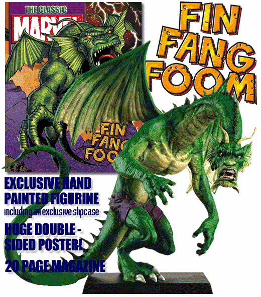 Classic Marvel Figurine Collection Magazine Special Fin Fang Foom