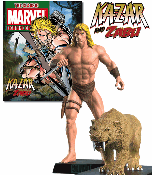 Classic Marvel Figurine Collection Magazine Special Ka-Zar and Zabu