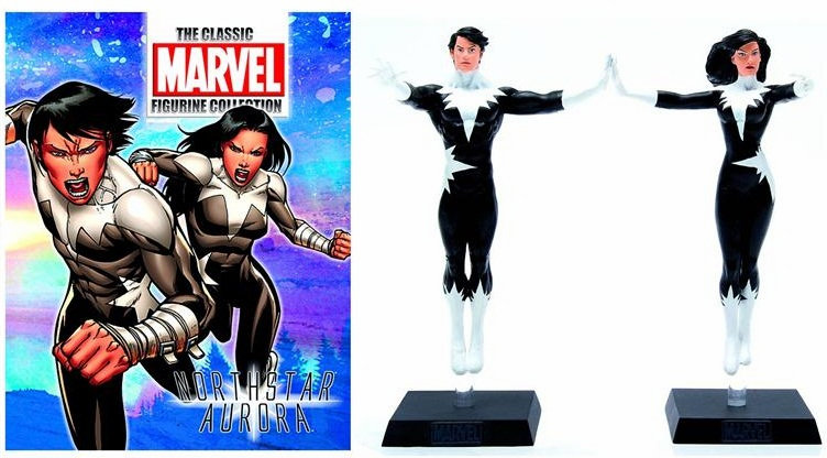 Classic Marvel Figurine Collection Magazine Special Northstar & Aurora