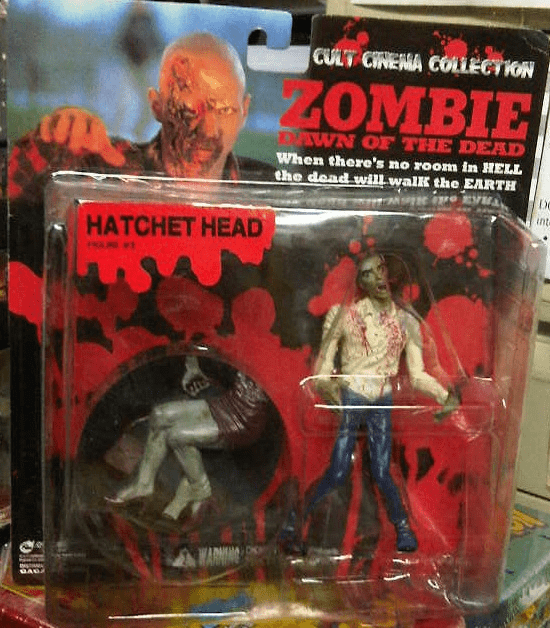 Cult Cinema Collection Zombie Dawn of the Dead Hatchet Head Figure