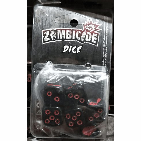 Dark Age Games Zombicide Black and Red Dice