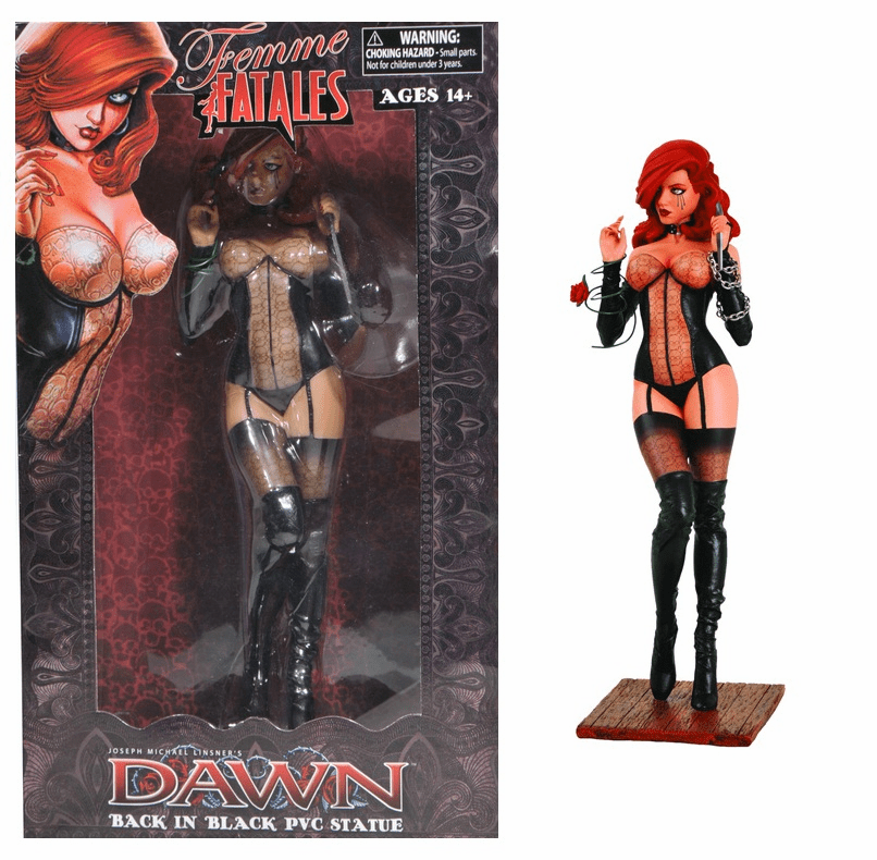 Dawn Femme Fatales Back in Black PVC Statue