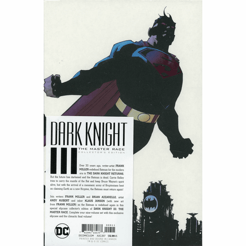 DC Comics Dark Knight III The Master Race Collector's Edition