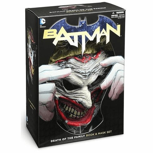 DC Comics Death of the Family Book and Joker Mask Set