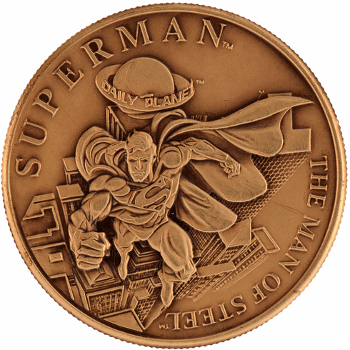 DC Comics Superman Man of Steel Bronze Coin