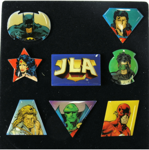 DC Comics The World's Mightiest Mortals JLA Pin Set