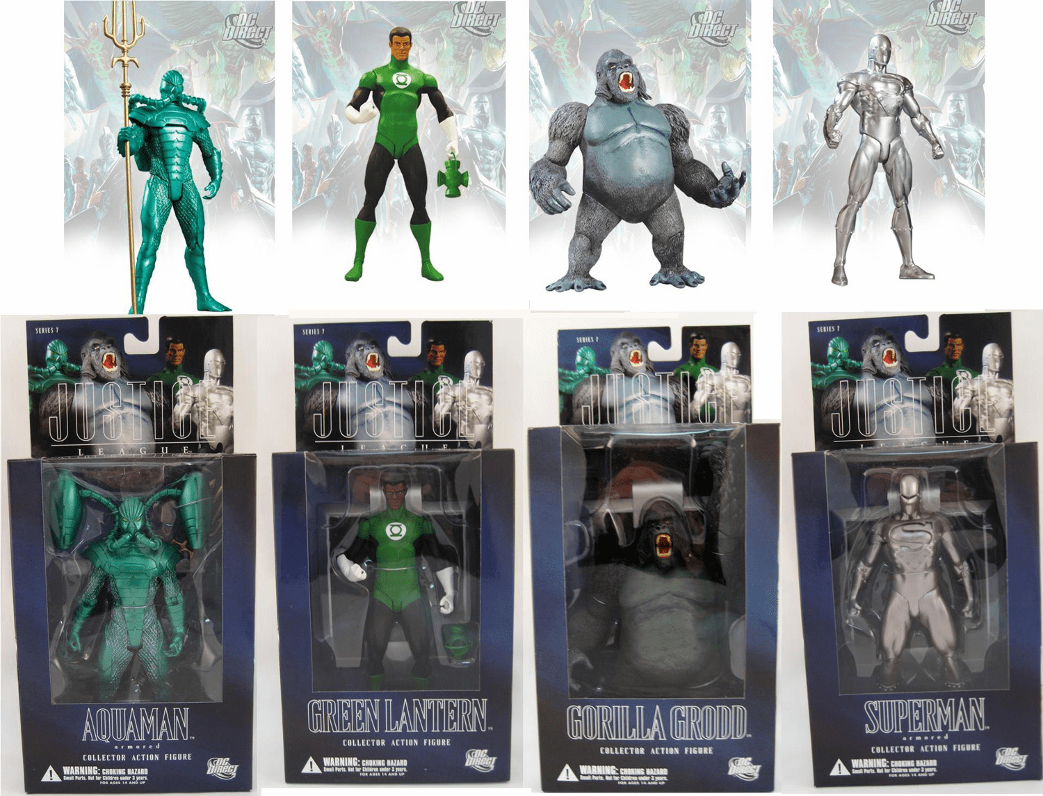DC Direct Alex Ross Justice League Series 7 Action Figure Set