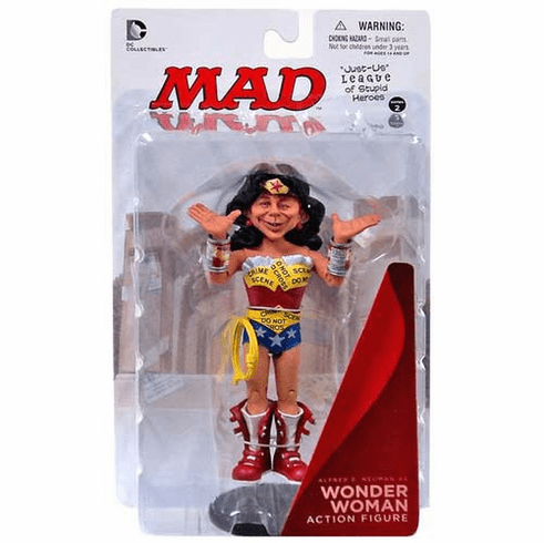 DC MAD Just Us League Alfred E. Neuman as Wonder Woman Figure