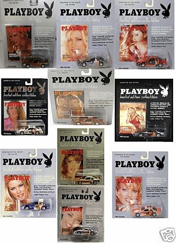 Diamond Comics Playboy Die Cast NASCAR 1/64 Scale Set of 10 Cars