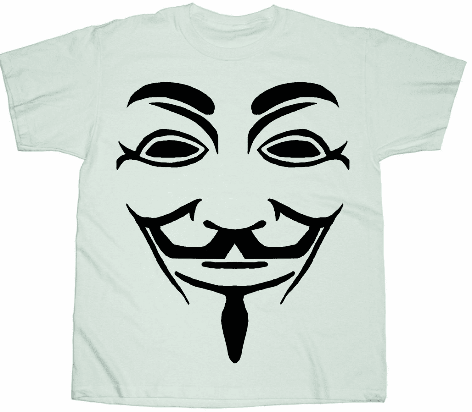 Diamond Previews Exclusive V for Vendetta Black Line Mask T-Shirt