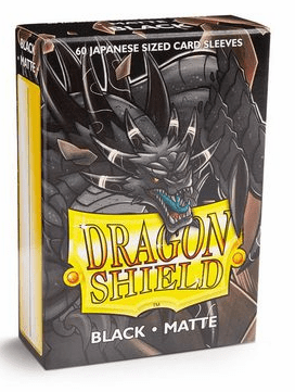 Dragon Shield Japanese Matte Black Card Sleeves
