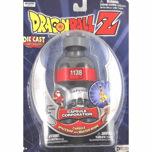 Dragonball Z Capsule Corp. Spaceship with Master Roshi Figure