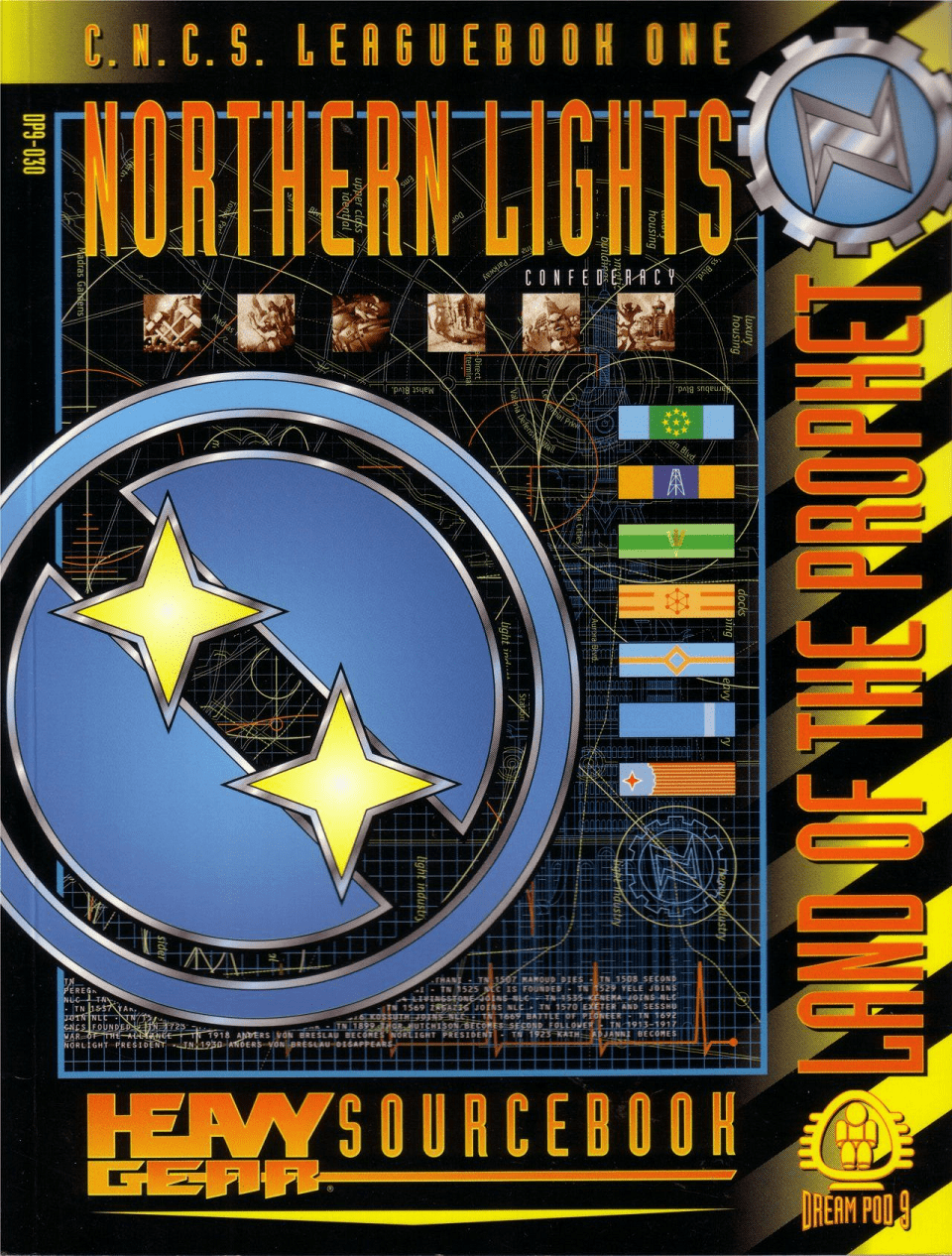 Dream Pod 9 Heavy Gear CNCS Leaguebook Northern Lights Confederacy Land of the Prophet Sourcebook
