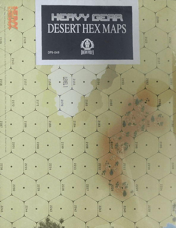 Dream Pod 9 Heavy Gear Desert Hex Maps