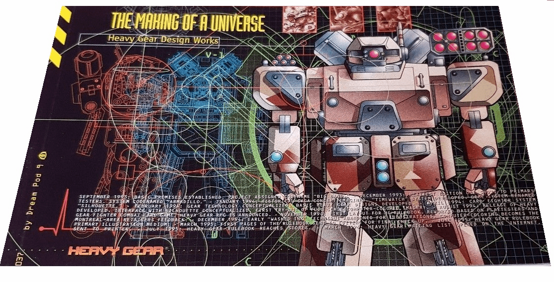 Dream Pod 9 Heavy Gear The Making of a Universe Design Works Book