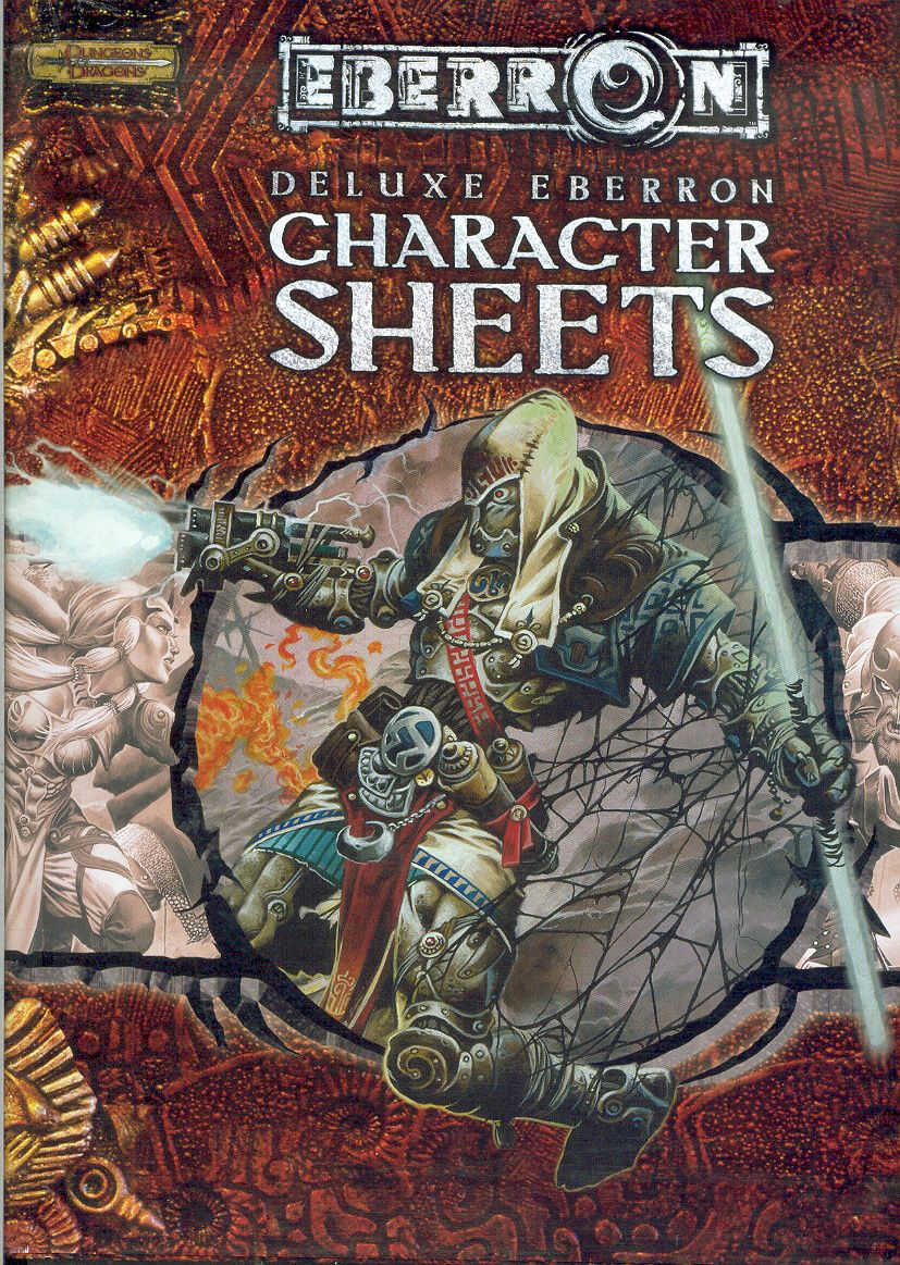Dungeons & Dragons Deluxe Eberron Character Sheets