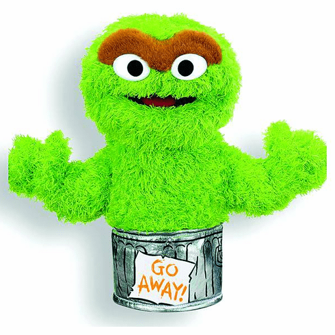 Enesco Sesame Street Oscar the Grouch Hand Puppet