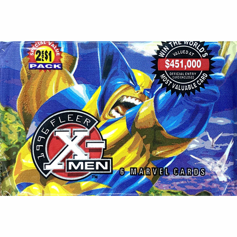 Fleer 1996 Marvel Comics X-Men Trading Cards Pack