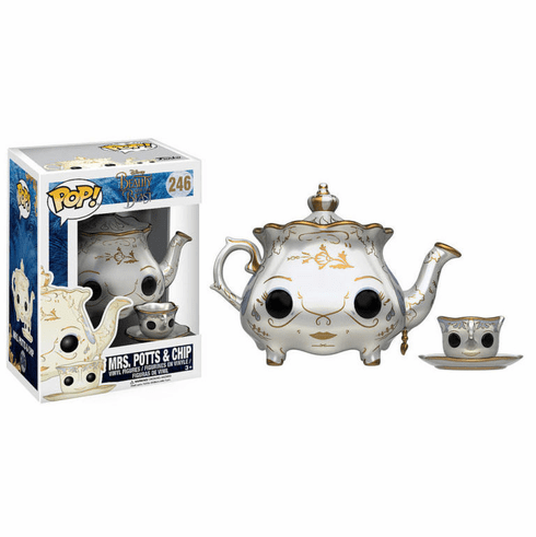 Funko Disney Pop Vinyl 246 Beauty and the Beast Mrs Potts Chip Figures