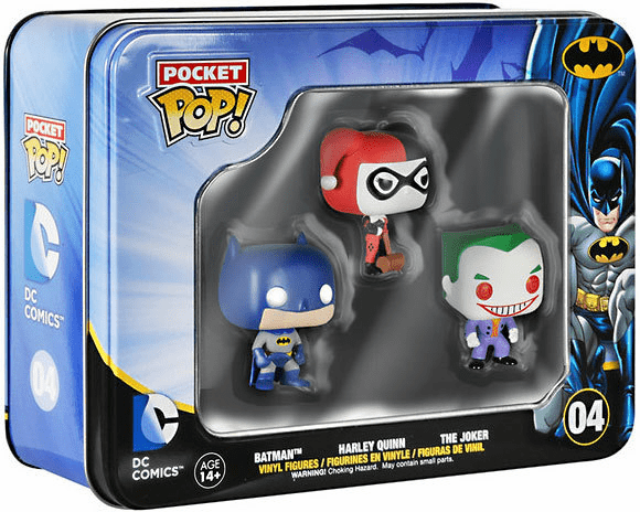 Funko Pocket POP Heroes Batman The Joker and Harley Quinn Mini Figures