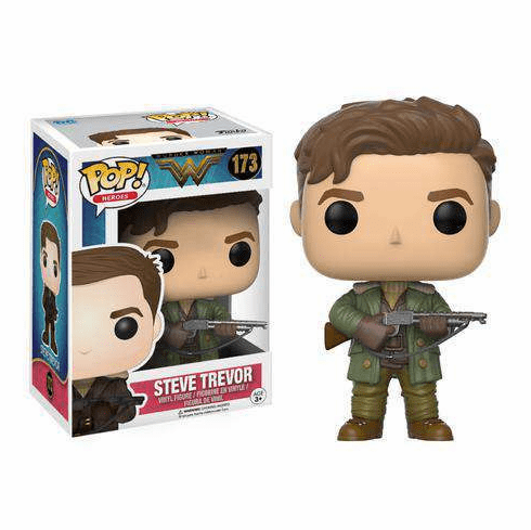 Funko Pop Heroes Vinyl 173 Wonder Woman Steve Trevor Figure