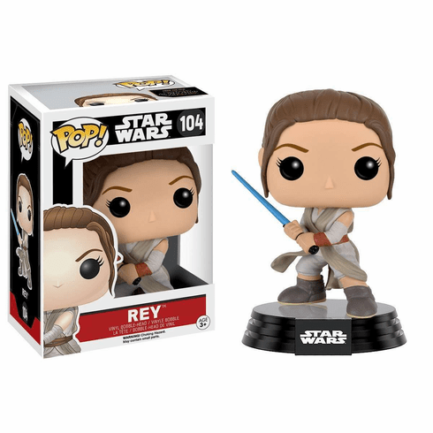 Funko Pop Star Wars Vinyl 104 The Force Awakens Rey Figure