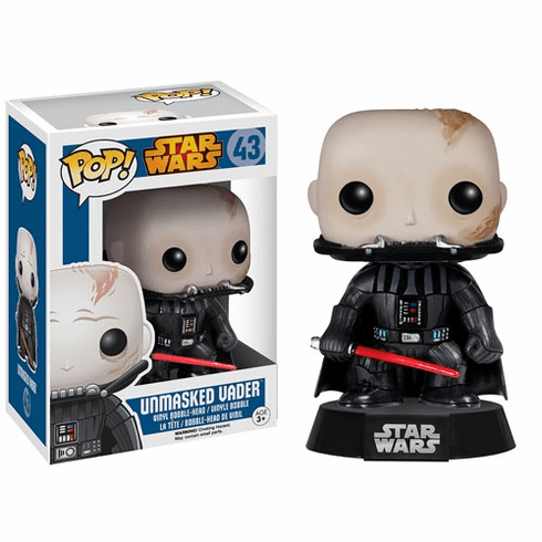 Funko Pop Star Wars Vinyl 43 Unmasked Vader Bobblehead