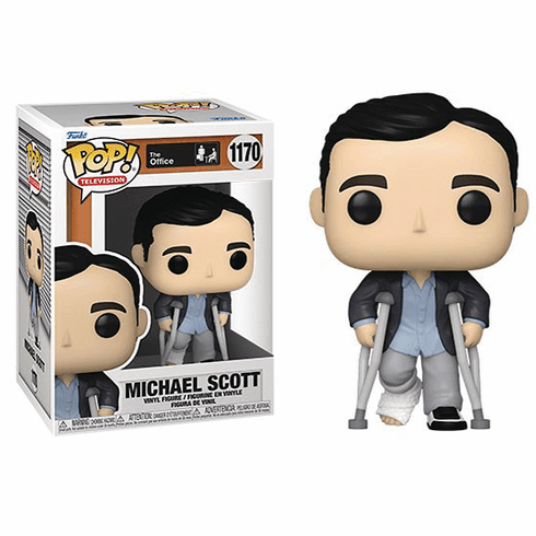 Funko Pop TV Vinyl 1170 The Office Michael Scott Crutches Figure