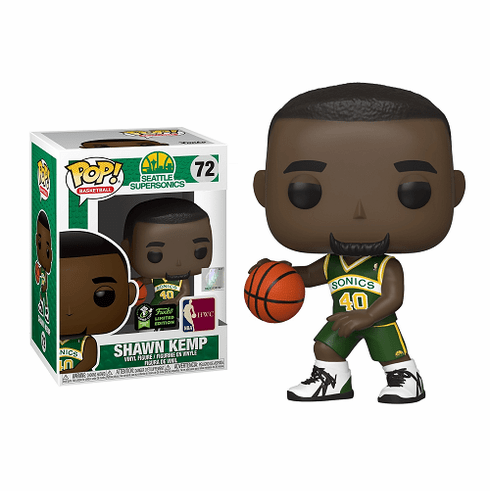 Funko Pop Vinyl Basketball 72 Seattle SuperSonics Shawn Kemp Figure