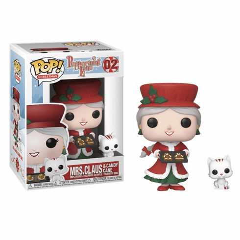 Funko Pop Vinyl Christmas Peppermint Lane Mrs. Claus & Candy Cane Figure