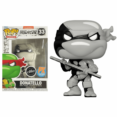 Funko Pop Vinyl Comics 33 TMNT Donatello Black & White Figure