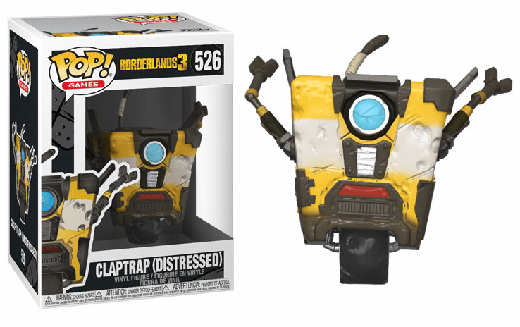 Funko Pop Vinyl Games Borderlands 3 Claptrap Distressed Figure