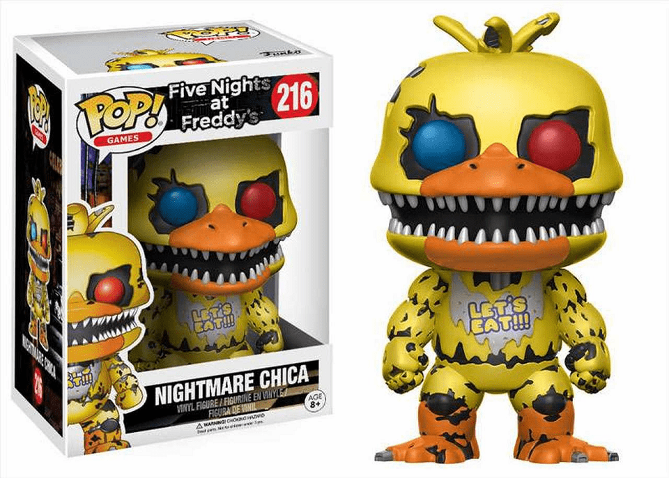 Funko Pop Vinyl Games Five Nights at Freddy's Nightmare Chica Figure