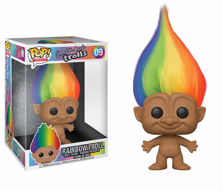 Funko Pop Vinyl Good Luck Trolls Rainbow Troll Figure
