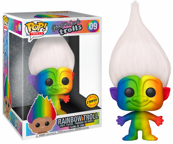 Funko Pop Vinyl Good Luck Trolls Rainbow Troll Variant Figure