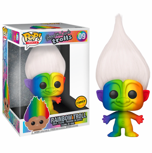 Funko Pop Vinyl Good Luck Trolls Rainbow Troll Variant Figure