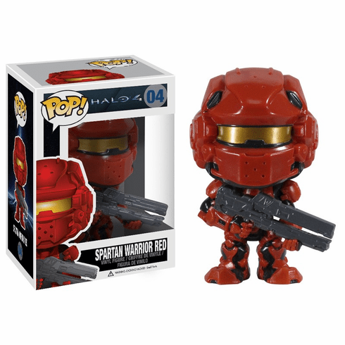 Funko Pop Vinyl Halo 04 Spartan Warrior Red Figure