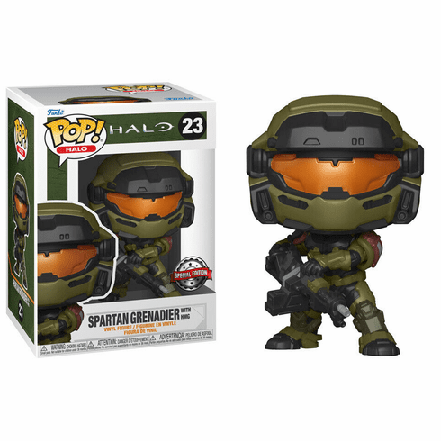 Funko Pop Vinyl Halo 23 Spartan Grenadier with HMG Figure