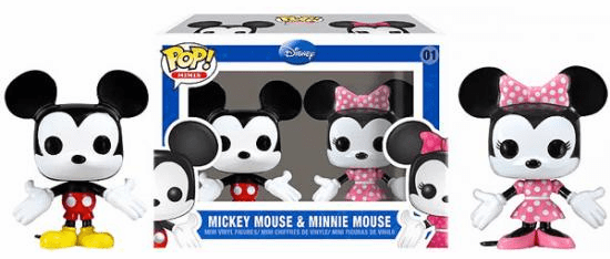 Funko Pop Vinyl Minis 01 Mickey and Minnie Mouse Figures