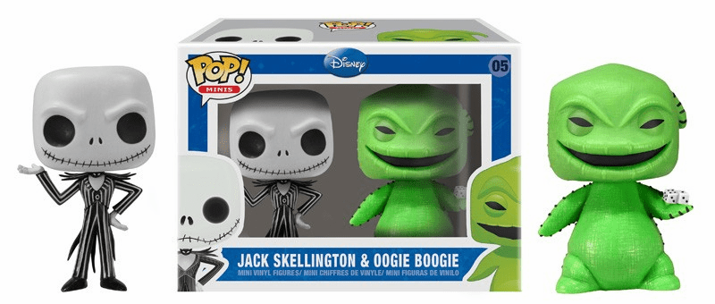 Funko Pop Vinyl Minis 05 Jack Skellington and Oogie Boogie Figures