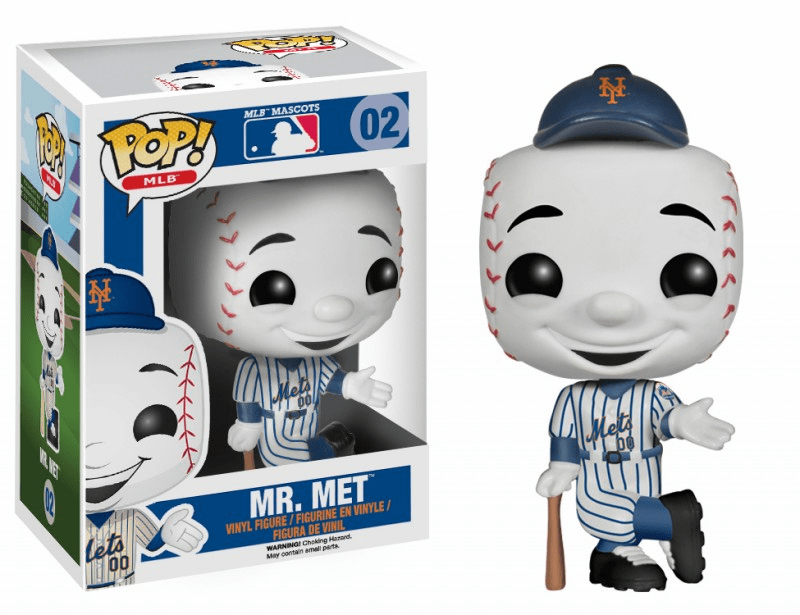 Funko Pop Vinyl MLB 02 New York Mets Mr. Met Figure