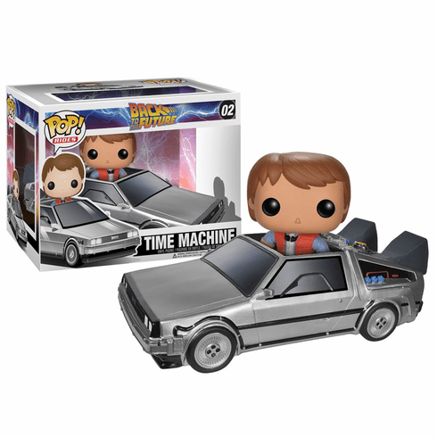 Funko Pop Vinyl Rides Back to the Future Delorean Time Machine